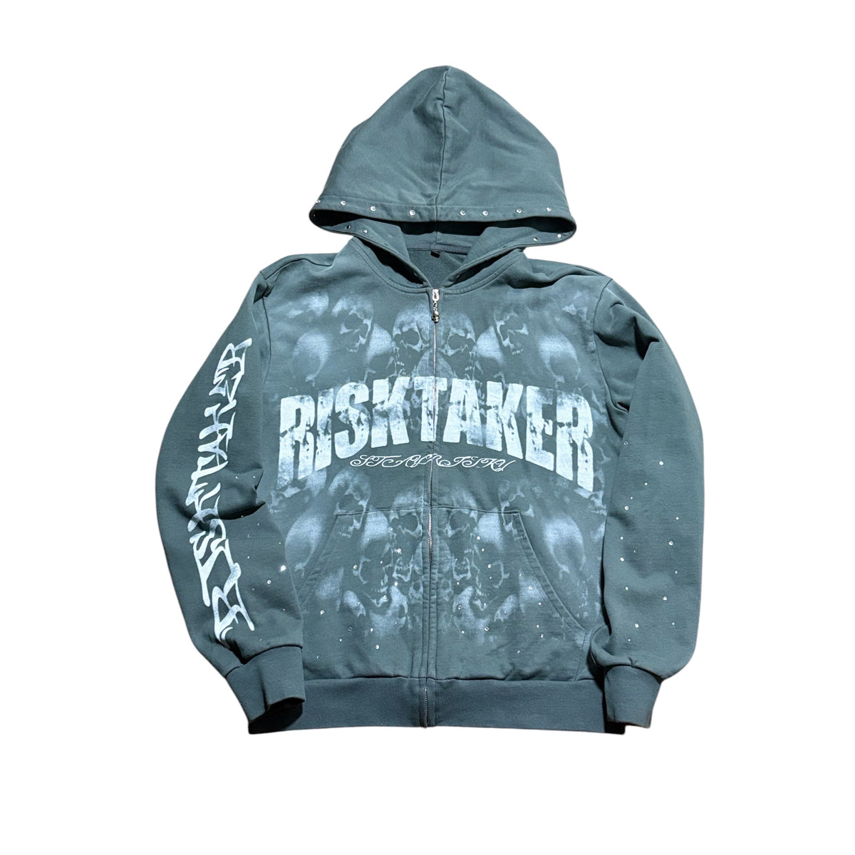 GREY SKULL SMOKE HOODIE (PRE ORDER)